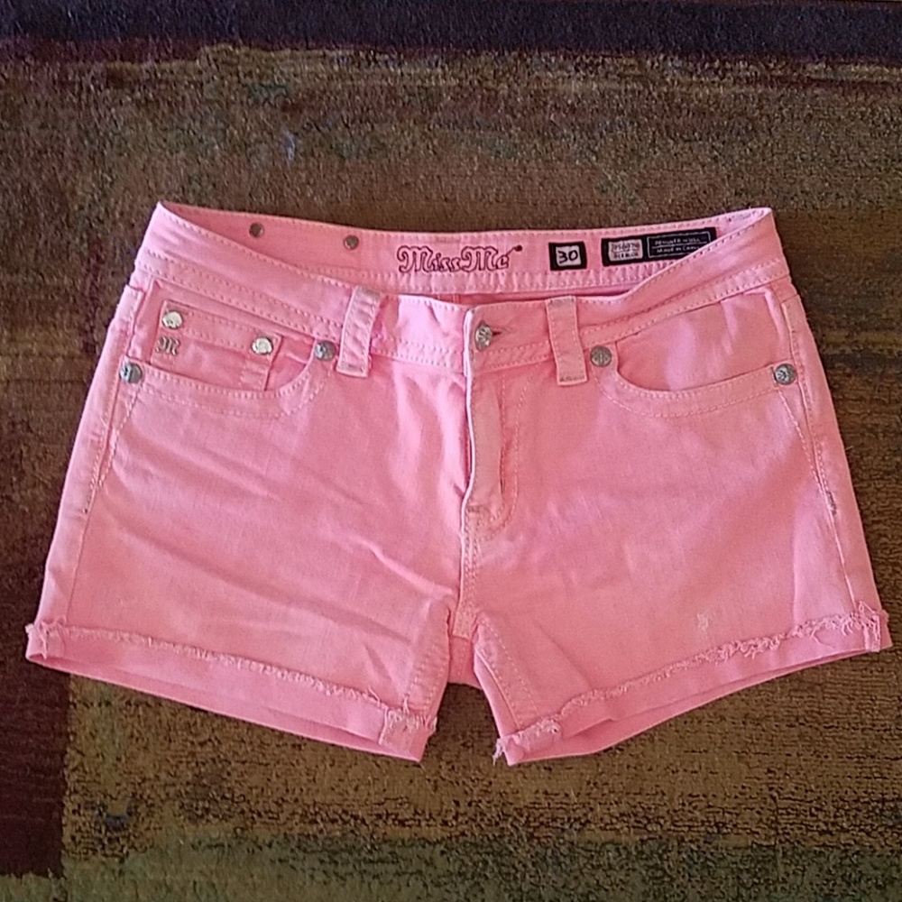Pink Miss Me shorts
